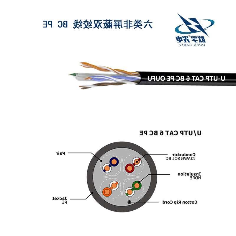 东莞市U/UTP6类4对非屏蔽室外电缆(23AWG)